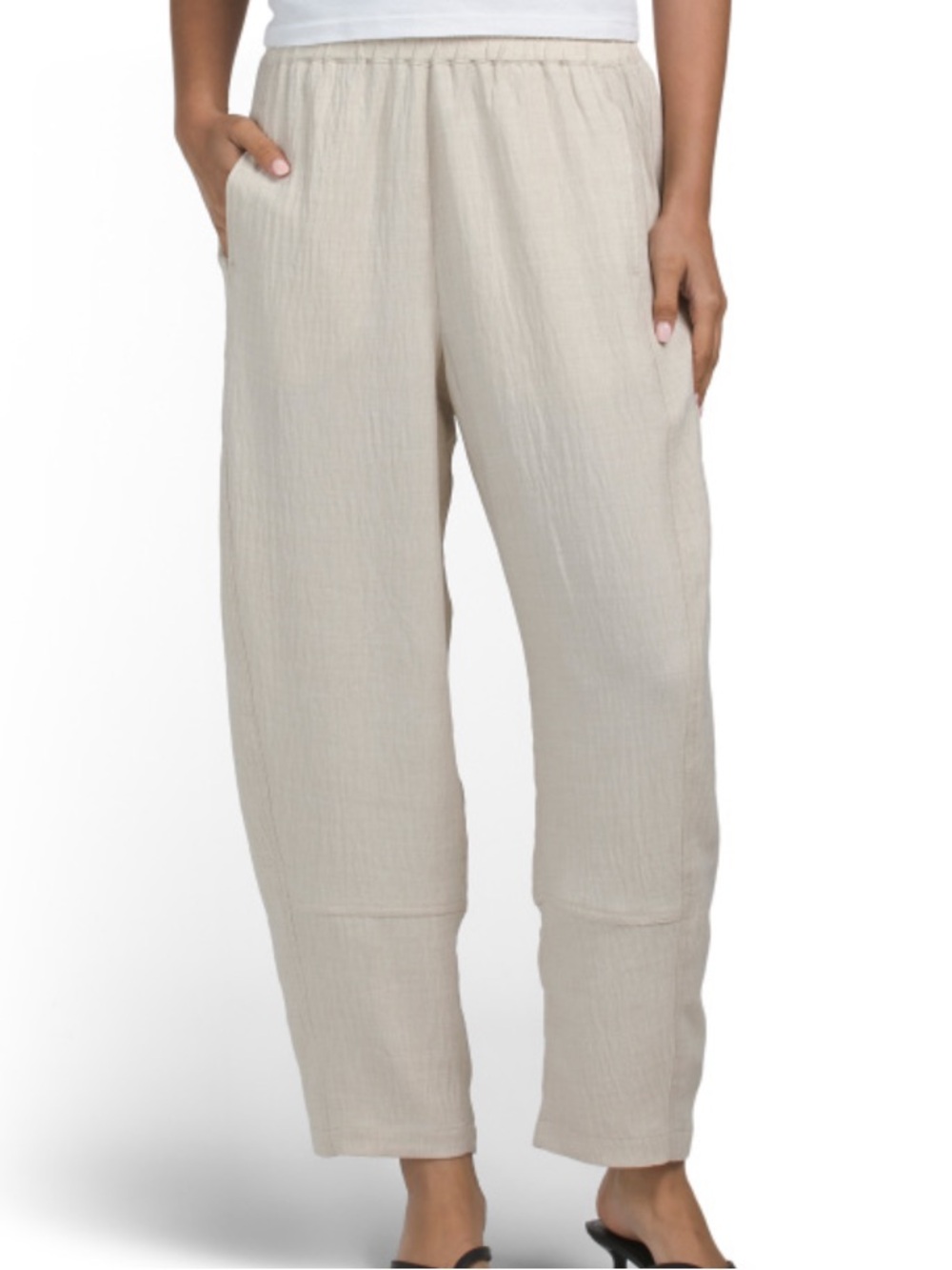 Max Studio London Lightweight Elastic Waist Pants